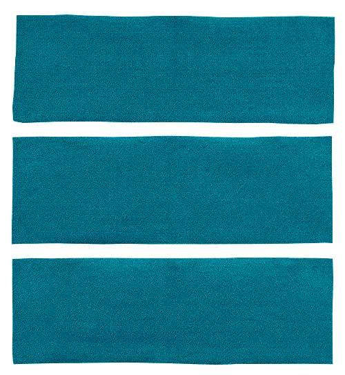 1964-68 Mustang Fastback 3 Piece Fold Down Loop Carpet Set - Aqua