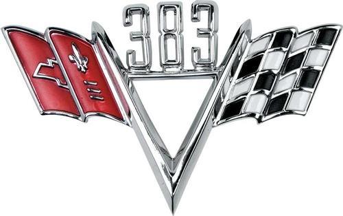 383 Crossed Flags	 Front Fender Emblem	 Each