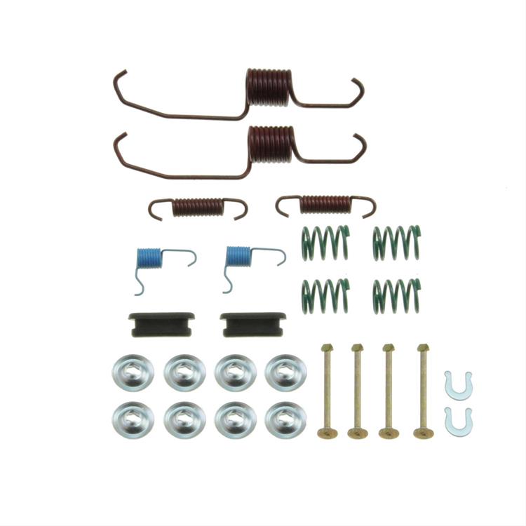 brake hardware kit, drum brakes, rear