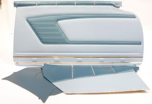 1959 IMPALA 2 DOOR HARDTOP BLUE WITH BLUE INSERT FRONT AND REAR SIDE PANEL SET WITHOUT TOP RAILS