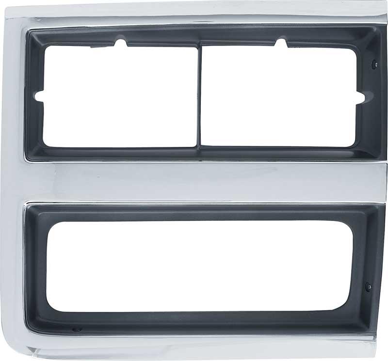 1989-91 Chevrolet Pickup, Blazer, Suburban R/V ; Headlamp Bezel; w/Dual Headlamps; Passenger Side