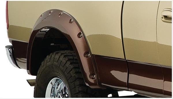 Fender Flares, Cut-Out, Rear, Black, Dura-Flex Thermoplastic, Ford, Pickup, Pair