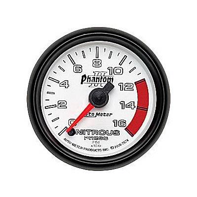 Nitrous pressure, 52.4mm, 0-1600 psi, electric