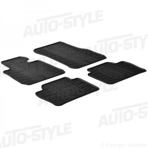 Rubbermatten passend voor BMW 3 serie F30/F31 2012-2019 (T profiel 4-delig + montageclips)