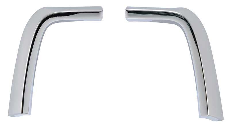 1971-72 Mustang Front Fender Extension Molding Chrome Pair