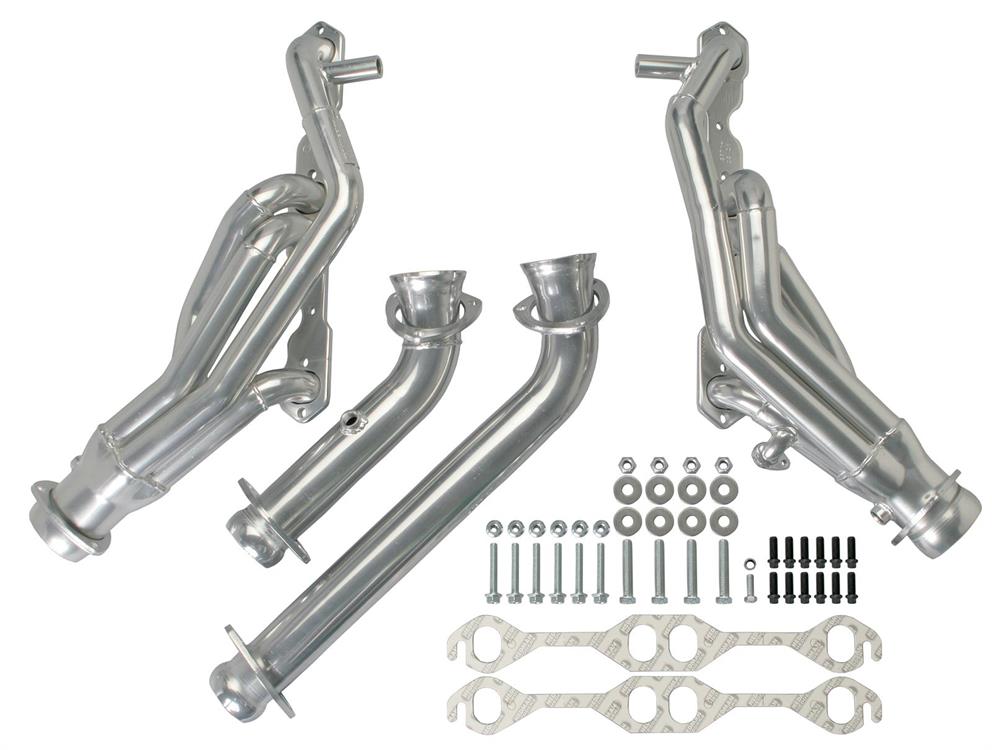 headers, 2" pipe, 3,0" collector, Silver 