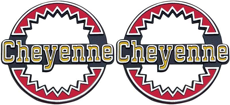 emblemsats bakskärm "Cheyenne"; par