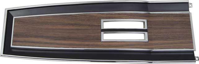 1969-70 MOPAR B-BODY CONSOLE TOP PLATE AUTOMATIC - WOODGRAIN