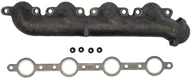 Exhaust Manifold, Cast Iron, Hardware, Gaskets, Ford, 7.3L, Diesel, Driver Side, Each