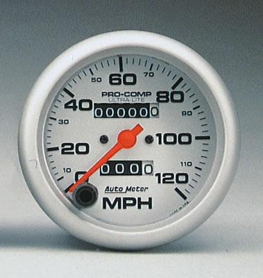 Speedometer 86mm 0-120mph Ultra-lite Mechanical