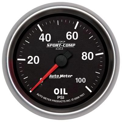 Oil pressure, 67mm, 0-100 psi, mechanical