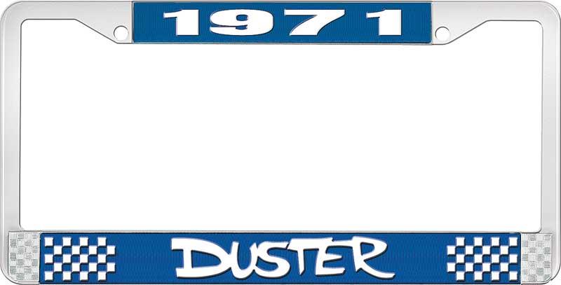 1971 DUSTER PLATE FRAME - BLUE