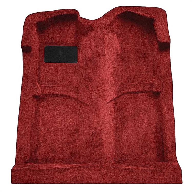 1994-04 Mustang Coupe / Convertible Passenger Area Floor Cut Pile Carpet Set - Dark Red Carmine