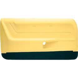 Inner Door Panel, Deluxe, Full, Plastic, Daytona Yellow, Chevy, Pair