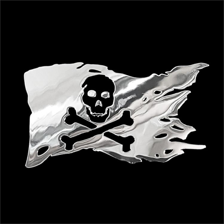Nickel Sticker 'Pirate Flag' - 70x44,5mm
