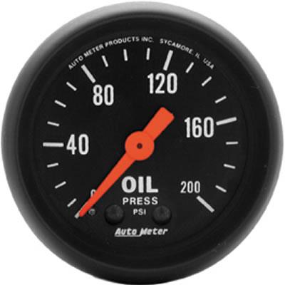 Oil pressure, 52.4mm, 0-200 psi, mechanical