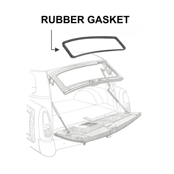 Rear window gasket