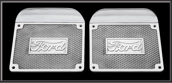 plattor till fotsteg, aluminium, med Ford-logga