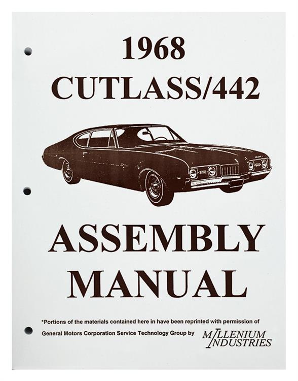 bok "Assembly Manual", 1968 Oldsmobile