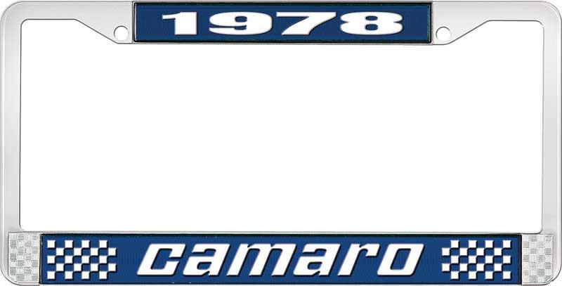 1978 CAMARO LICENSE PLATE FRAME STYLE 2 BLUE