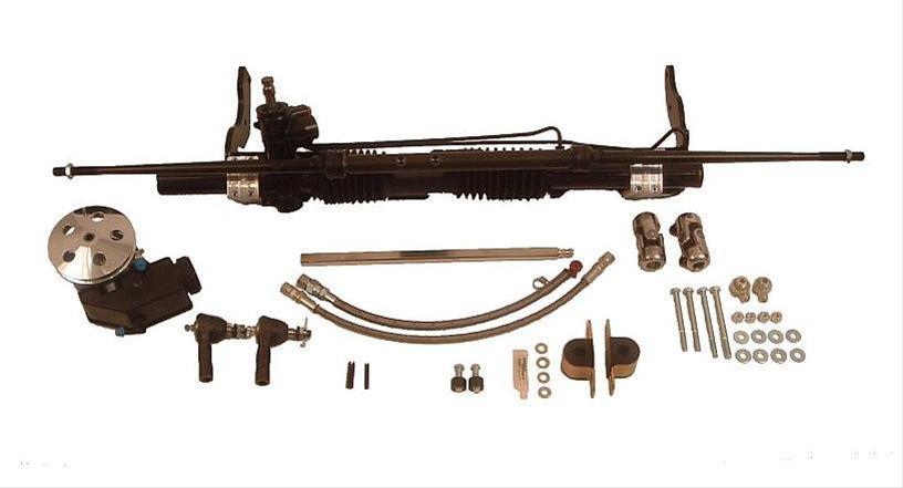 Steering Rack and Pinion, Power, Black Powdercoated