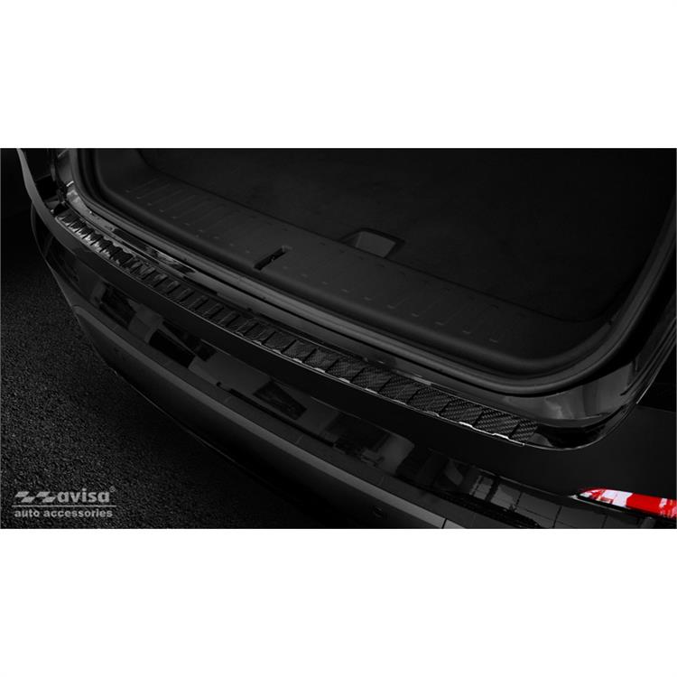 Real 3D Carbon Rear bumper protector suitable for BMW X4 F26 2014-2018 'Ribs'