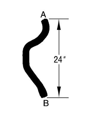 Curved Radiator Hose