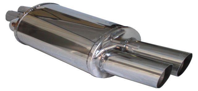 Muffler Rear Bm 3 E46 320d 99- 2x80mm Racing