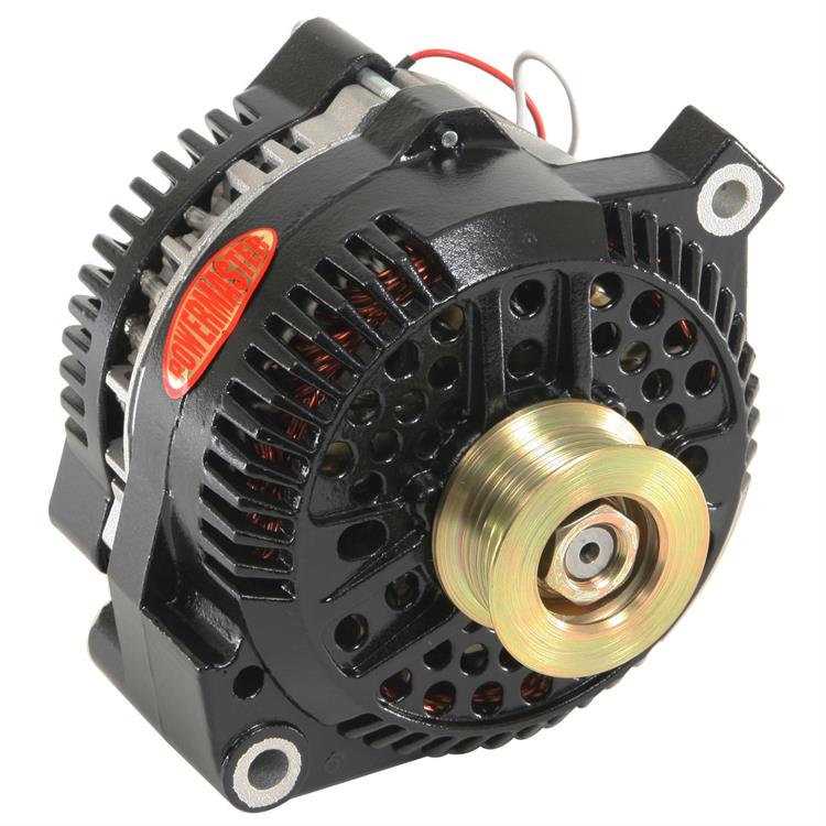 alternator / generator, 200A, 12 volt, Black powdercoated