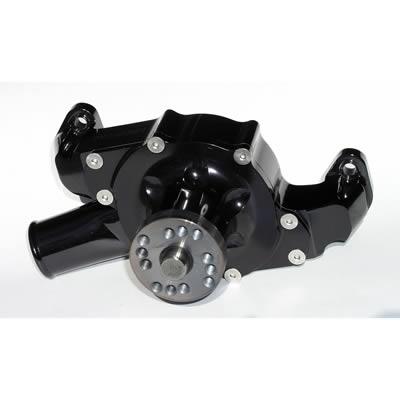 Water Pump High-volume, Aluminum, Black anodized