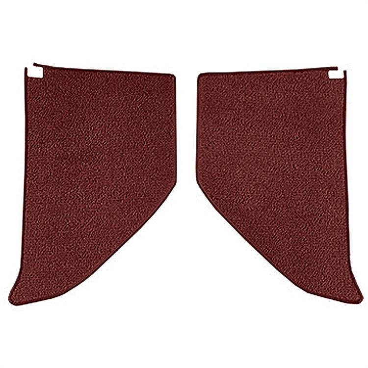 1964-66 Chevrolet/GMC Truck	 Carpet Kick Panel Inserts	 w/ Cardboard Backing	 Loop	 Maroon