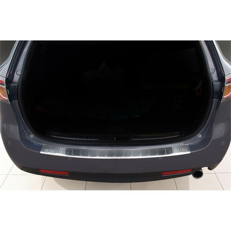 RVS Achterbumperprotector Mazda 6 combi 2008-2012 'Ribs'