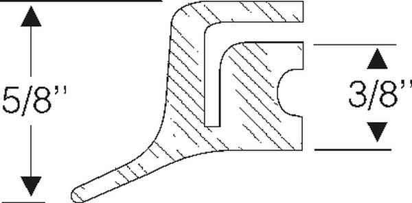 Fenderskirt edge seal