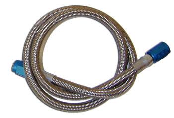 D-3 (30 IN) STAINLESS STEEL BRAIDED HOSE ( BLUE )