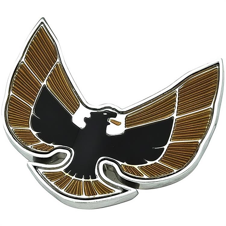1974-76 Firebird	 Bird Front End Panel Emblem	 Special Edition	 Gold/Black