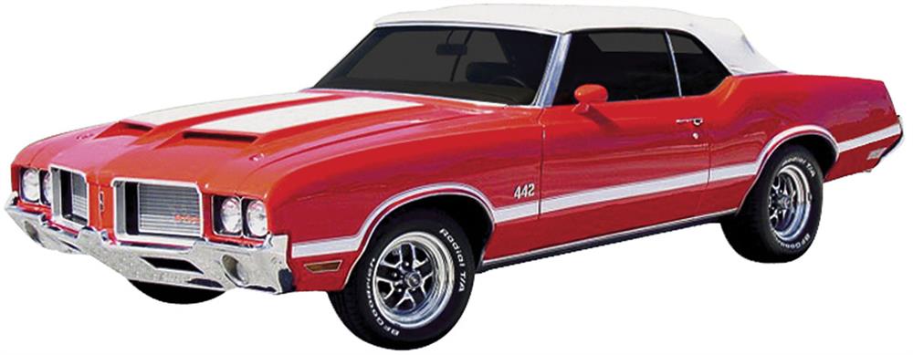 Stencil, 70-72 Cutlass, Stripe Kit, W30/W31/442, Coupe/Convertible