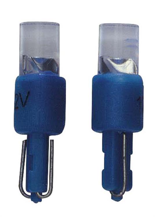 T-5 LED Instrument Lampen 12V Blauw, set à 2 stuks