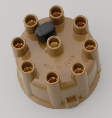 Distributor Cap, Socket-Style, Tan, Clamp-Down, Chrysler, Dodge, Plymouth, V8, Each