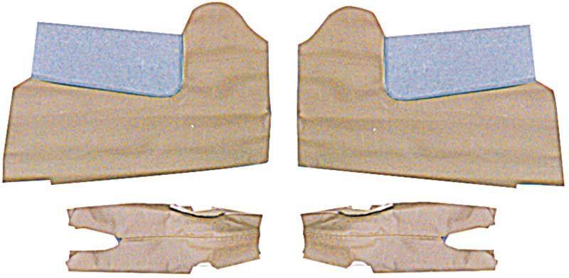 1963 IMPALA / SS 2 DOOR HARDTOP FAWN REAR ARM REST COVERS