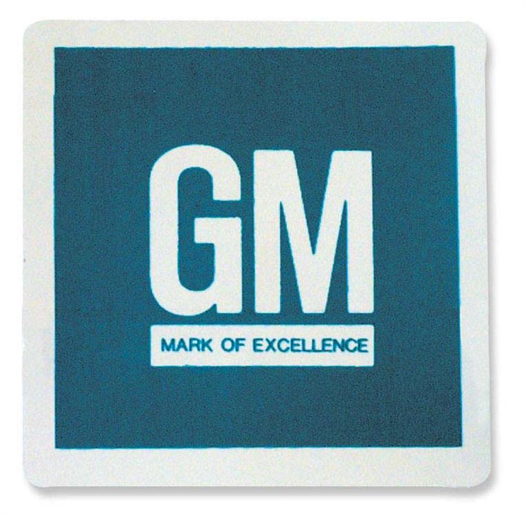 Decal,GM Excellence,E67,66-67