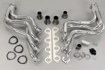 headers, 1 3/4" pipe, 3,0" collector, Silver 
