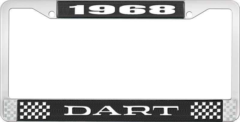 1968 DART LICENSE PLATE FRAME - BLACK