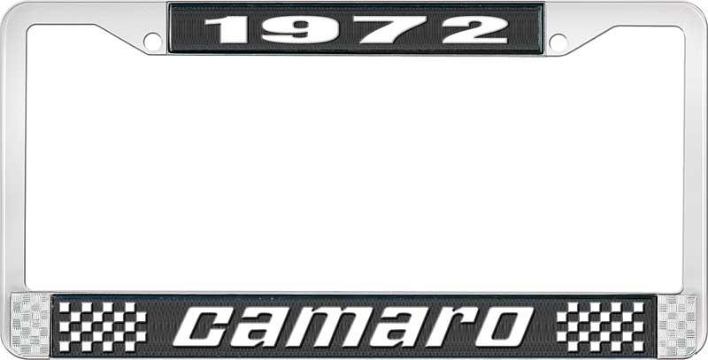 1972 CAMARO LICENSE PLATE FRAME STYLE 2 BLACK