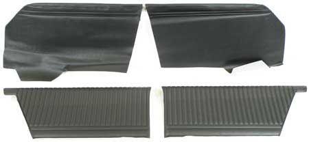 1964 IMPALA SS 2 DOOR COUPE BLACK PRE-ASSEMBLED REAR SIDE PANELS