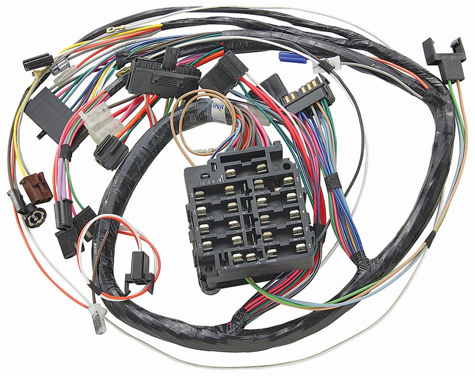 Wiring Harness, Dash, 1971 GTO/Lemans/Tempest, W/O Gauges