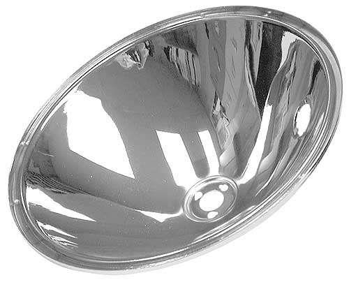 Headlight Reflector - 2 Bulb Type - 7-3/4 OD