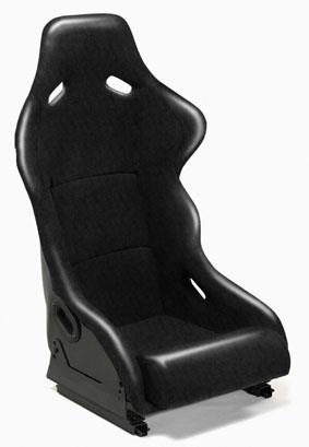 Seat Bs1 Fiberglass Black Vinyl