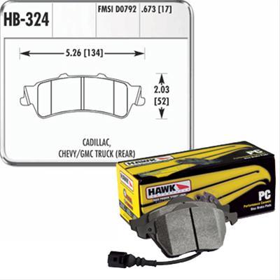 brake pads, rear, Performance ceramic