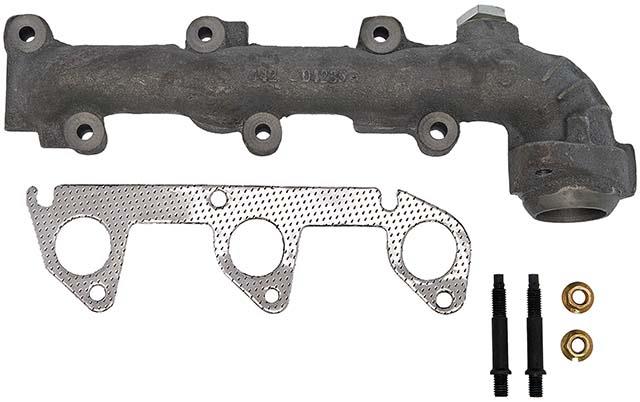 Exhaust Manifold, Cast Iron, Natural, Ford, Mercury, 3.0L, Rear Exit, Each