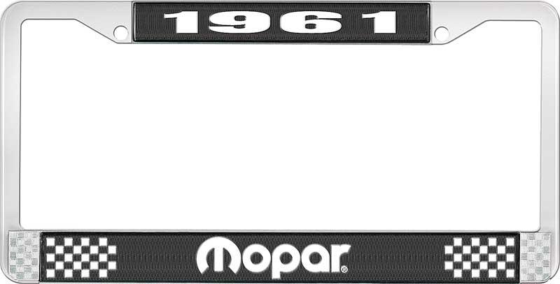1961 MOPAR LICENSE PLATE FRAME - BLACK